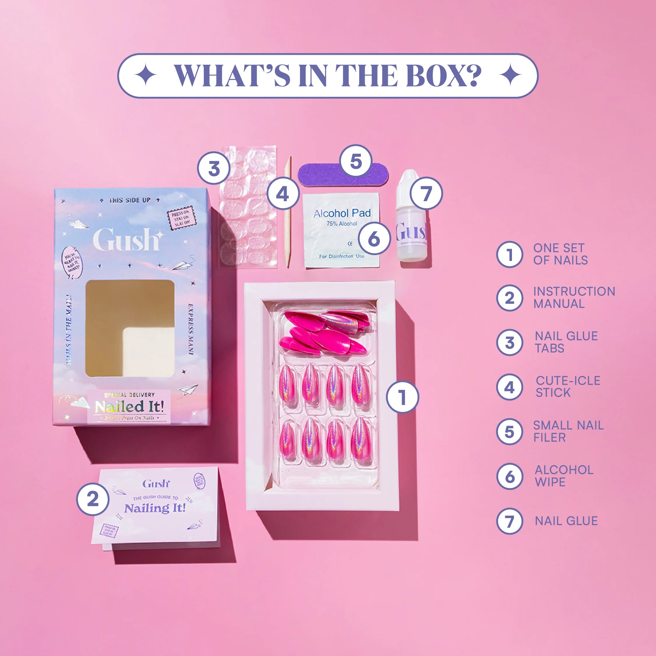 Groovy - Long Almond - Press on Nails