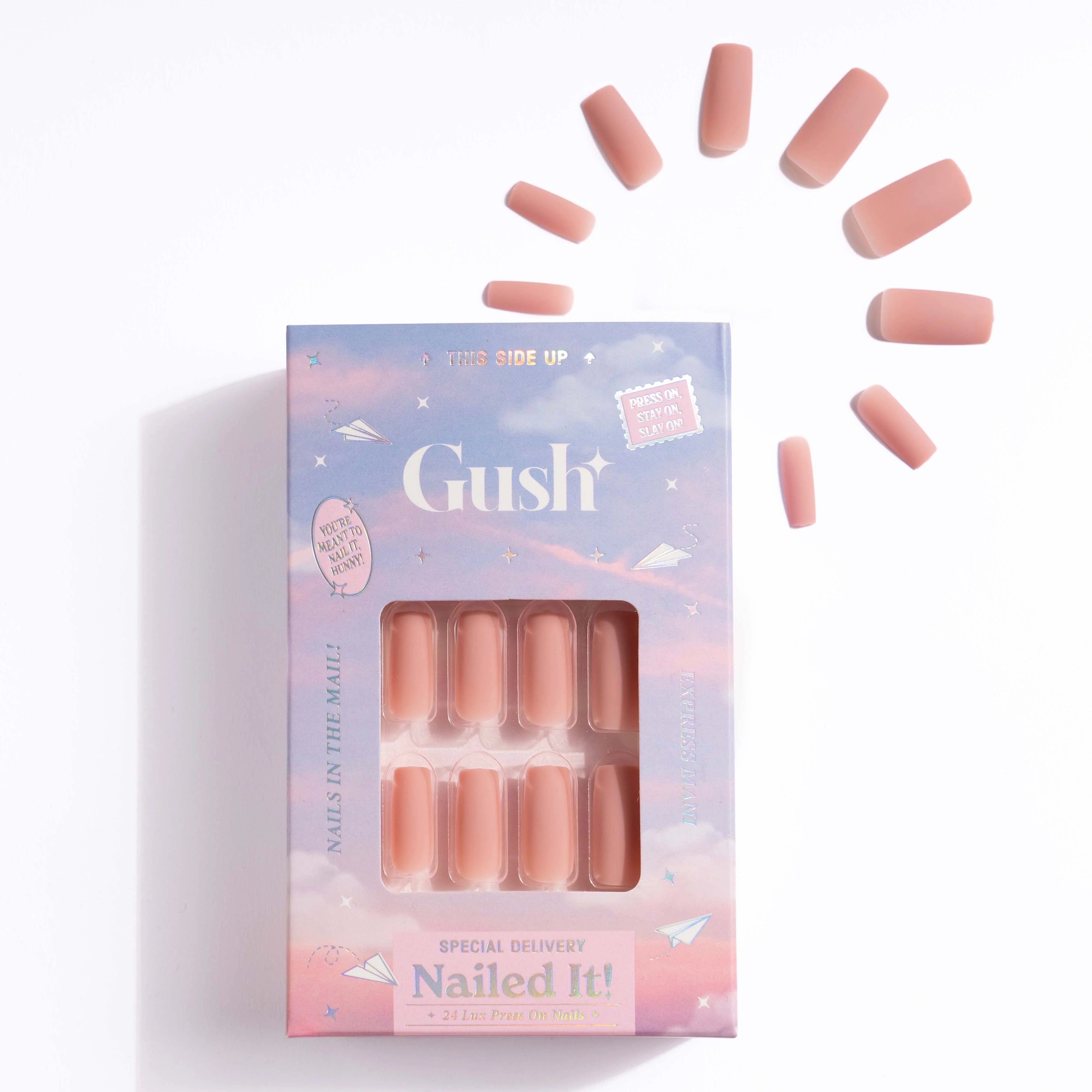 Matte Nude - Medium Square - Press on Nails