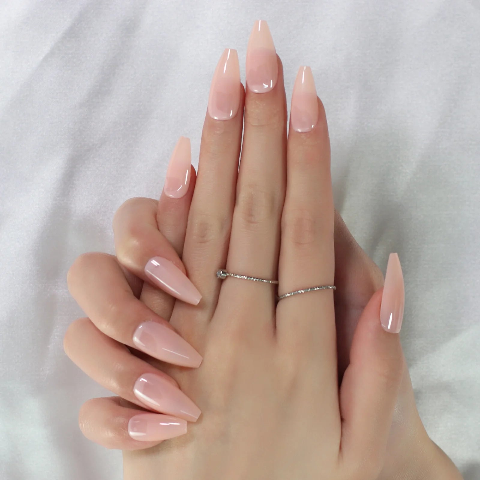 Bling - Long Coffin - Press on Nails