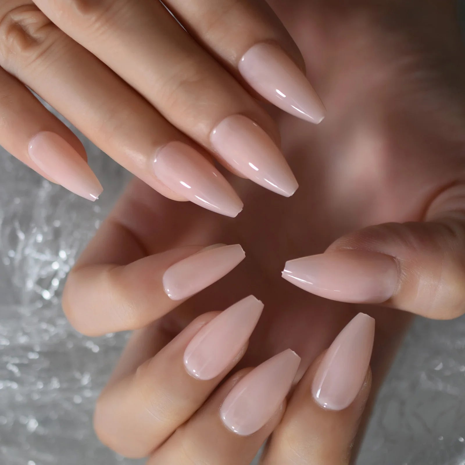 Bling - Long Coffin - Press on Nails